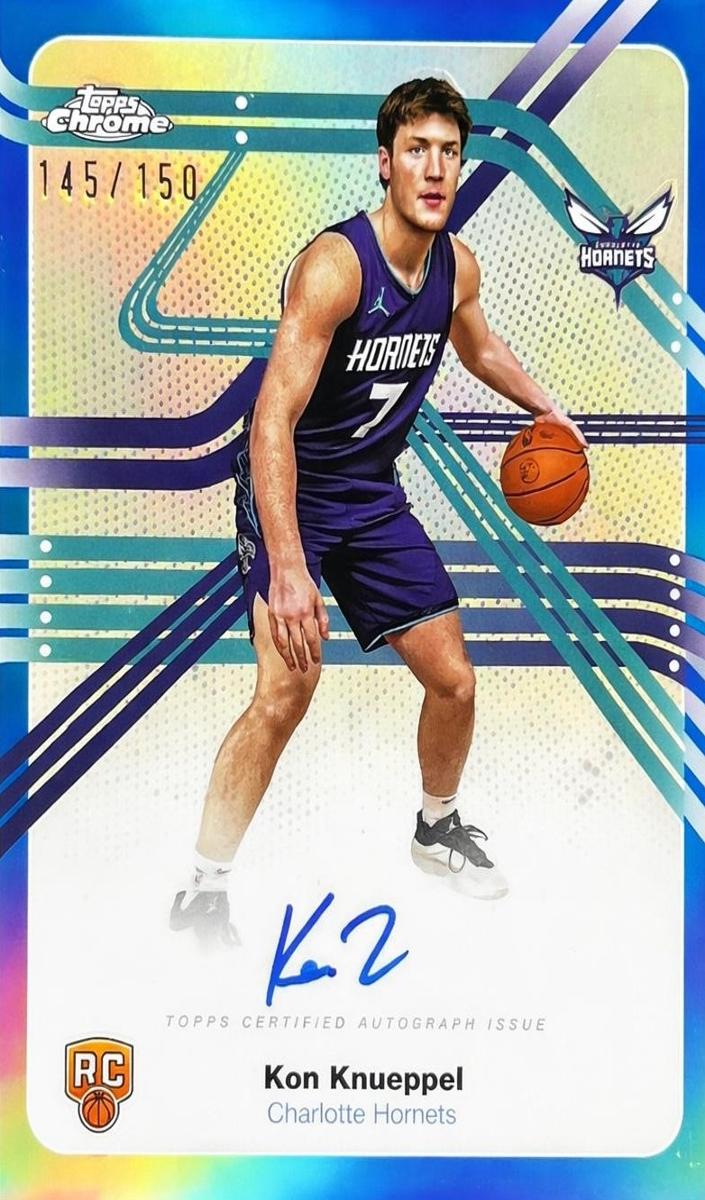 2025 Topps Chrome Basketball Blue Refractor Kon Knueppel #NS-KK