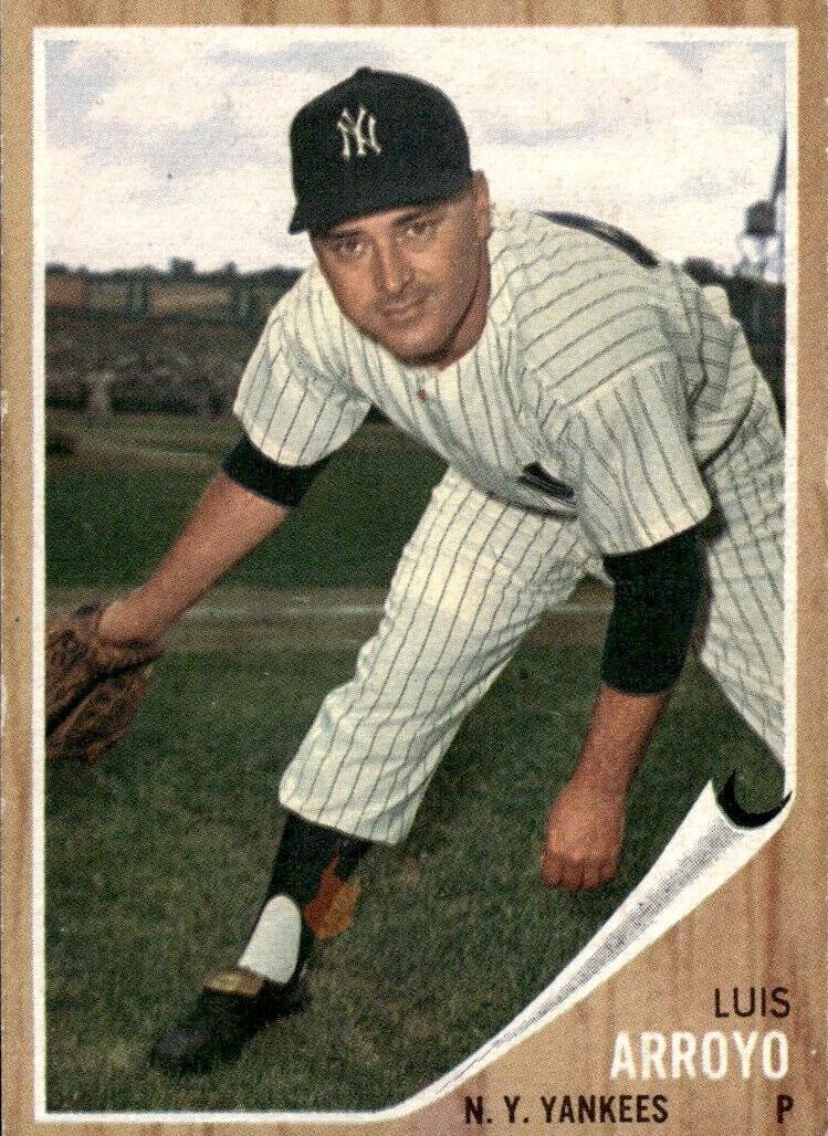 1962 Topps Baseball Luis Arroyo #455 PSA 8