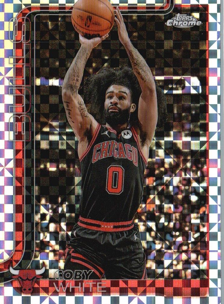 2025 Topps Chrome Basketball X-Fractor Coby White #80