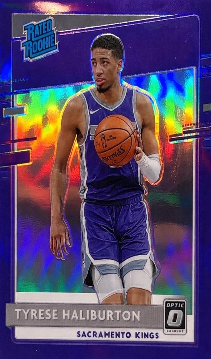 2020 Donruss Optic Basketball Purple Pulsar Tyrese Haliburton #162