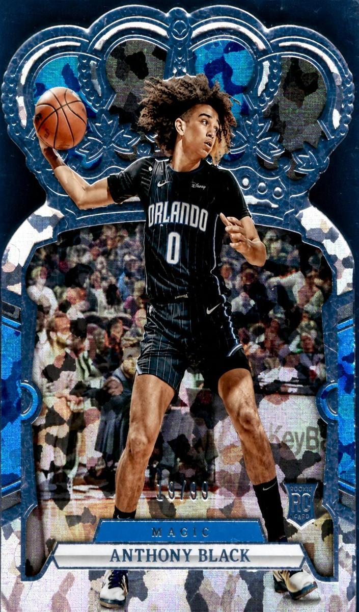 2023 Panini Crown Royale Basketball Crystal Blue Anthony Black #31 PSA 7.5