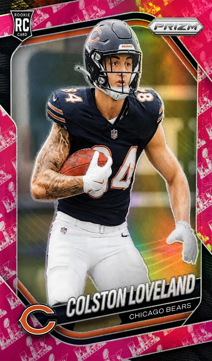 2025 Panini Prizm Football Super Bowl LX Colston Loveland #319 PSA 9