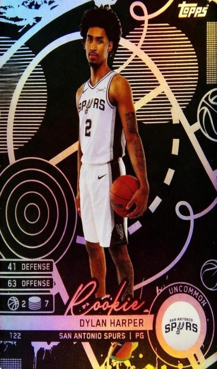 2025 Topps Match Attax Basketball Uncommon Dylan Harper #122 PSA 9