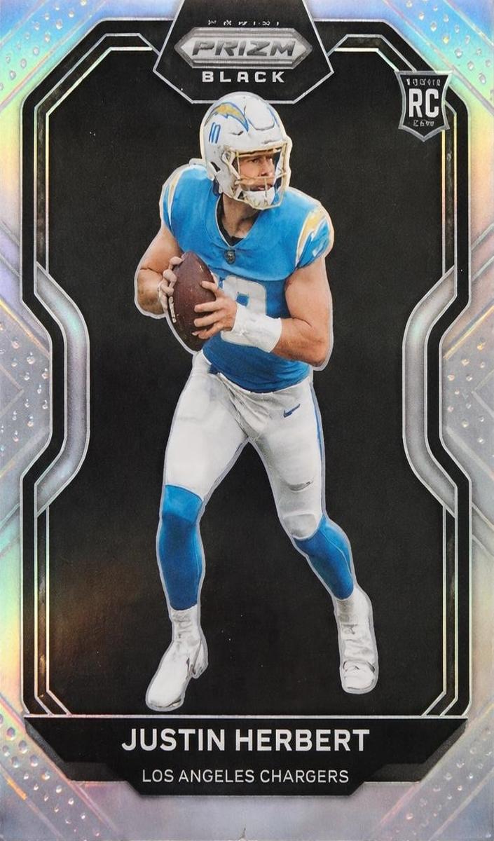2020 Panini Chronicles Football Silver Prizm Justin Herbert #PB-3 PSA 9