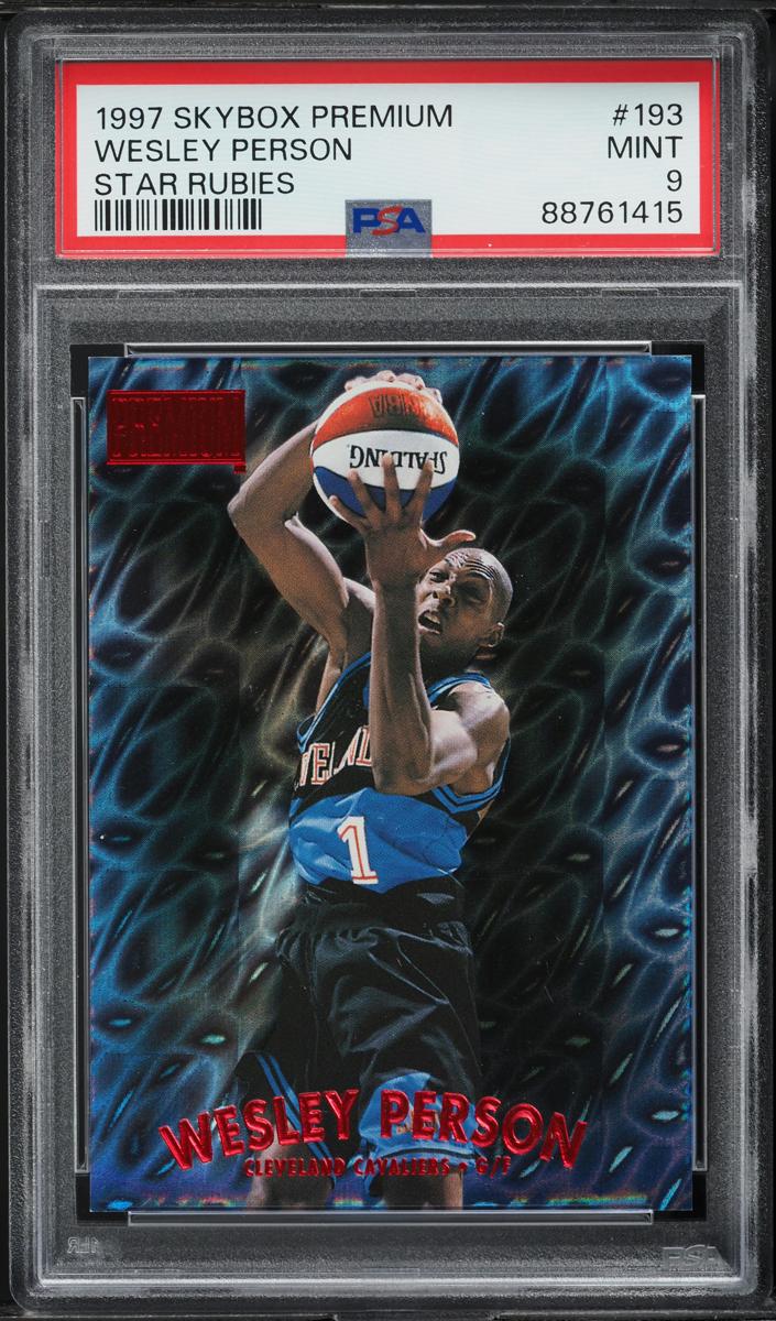 1997 Skybox Premium Basketball Star Rubies Wesley Person #193 PSA 7.5