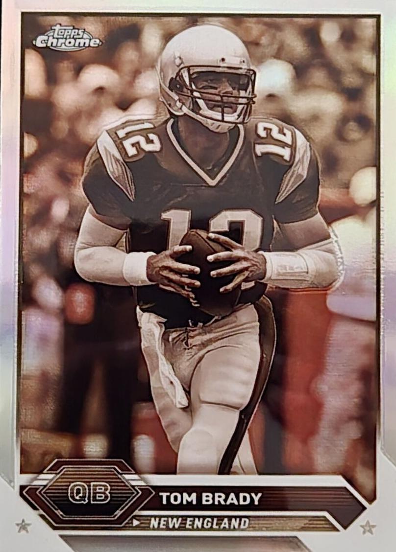 2023 Topps Composite Football Sepia Refractor Tom Brady #14 SGC 9