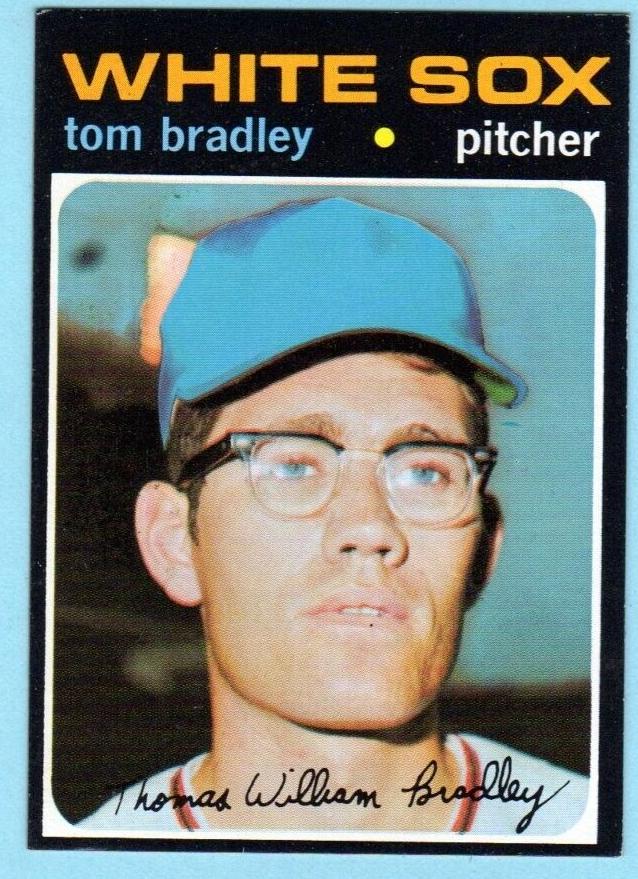 1971 Topps Baseball Tom Bradley #588