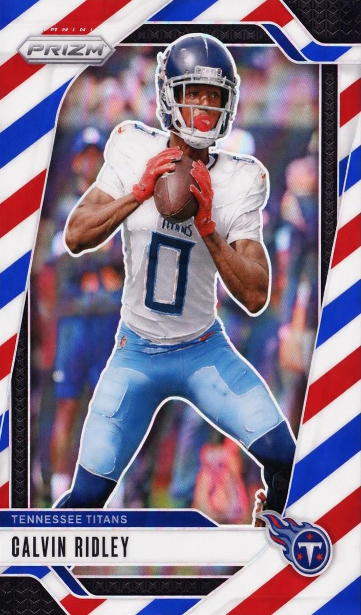 2024 Panini Prizm Football Red White and Blue Calvin Ridley #280