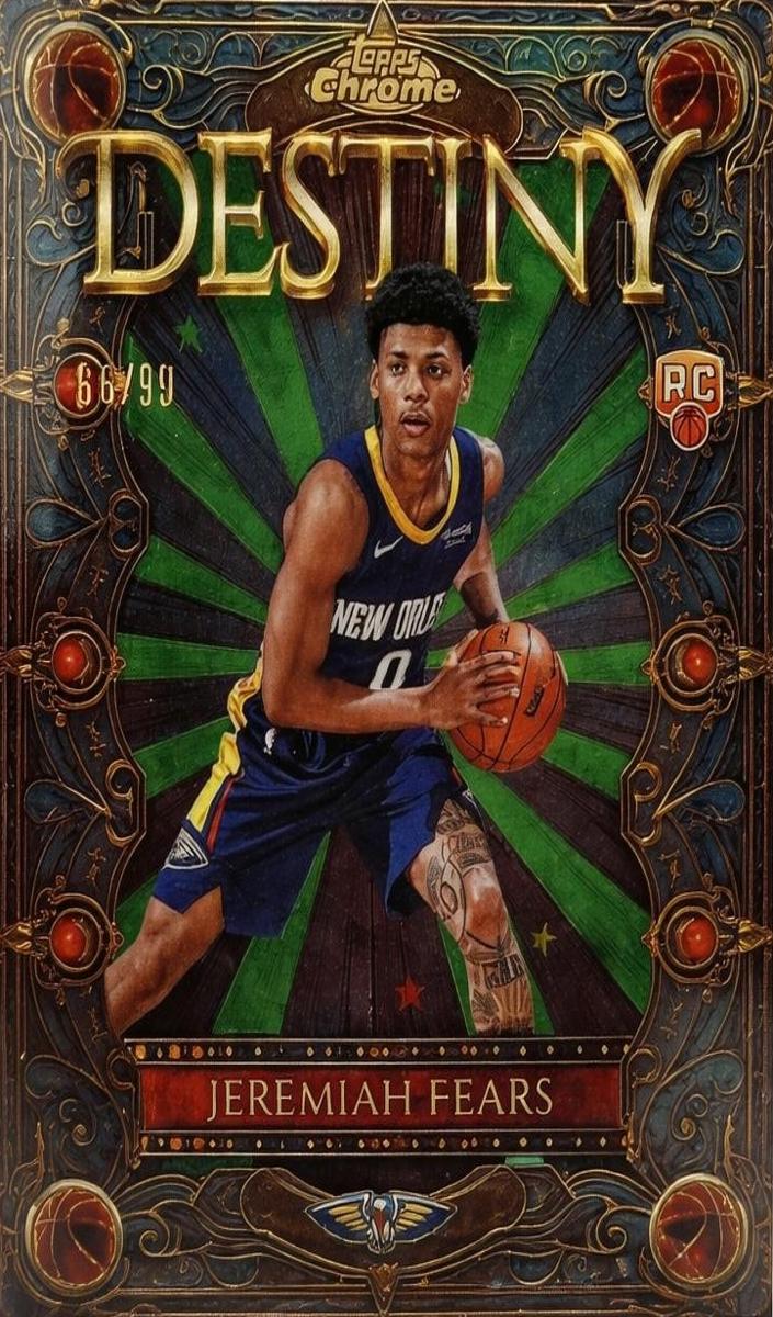 2025 Topps Chrome Basketball Green Refractor Jeremiah Fears #D-7