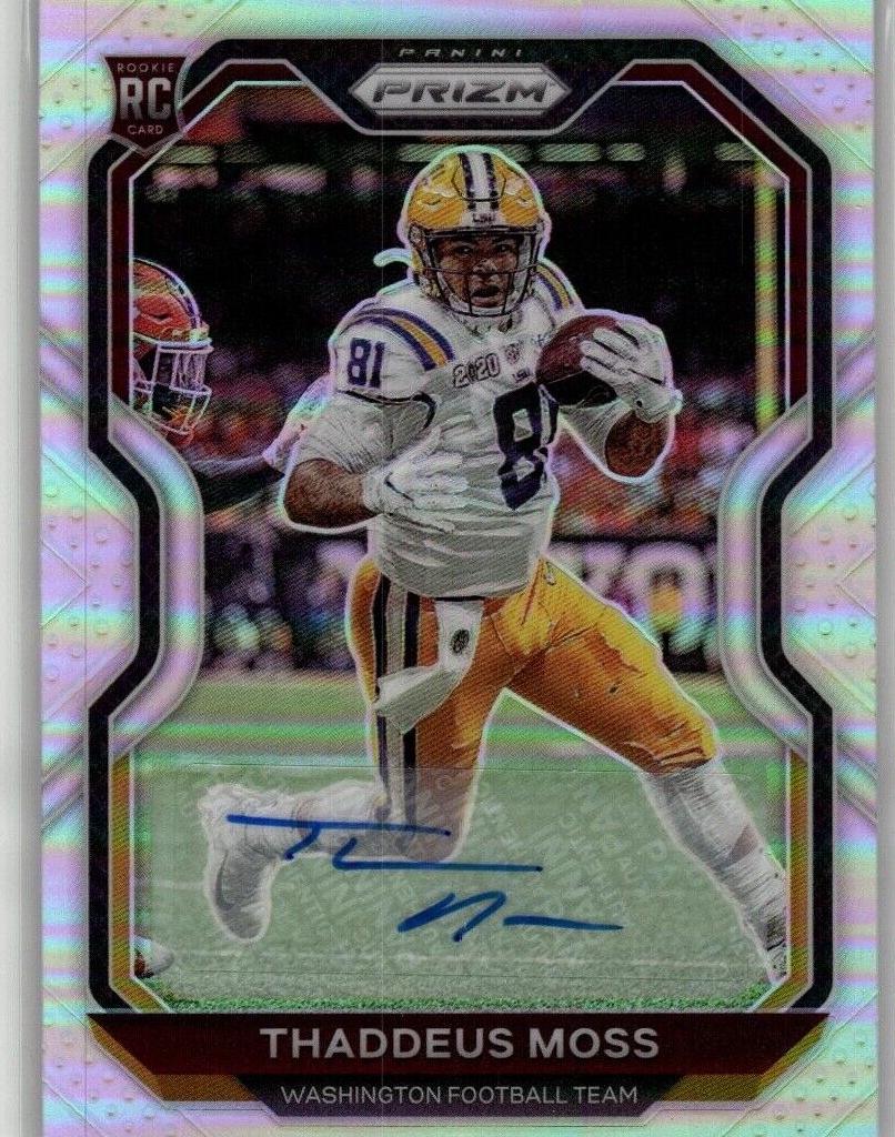 2020 Panini Prizm Football Thaddeus Moss #386 PSA 9