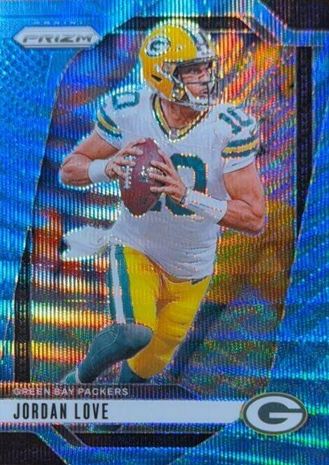 2024 Panini Prizm Football Blue Wave Jordan Love #101