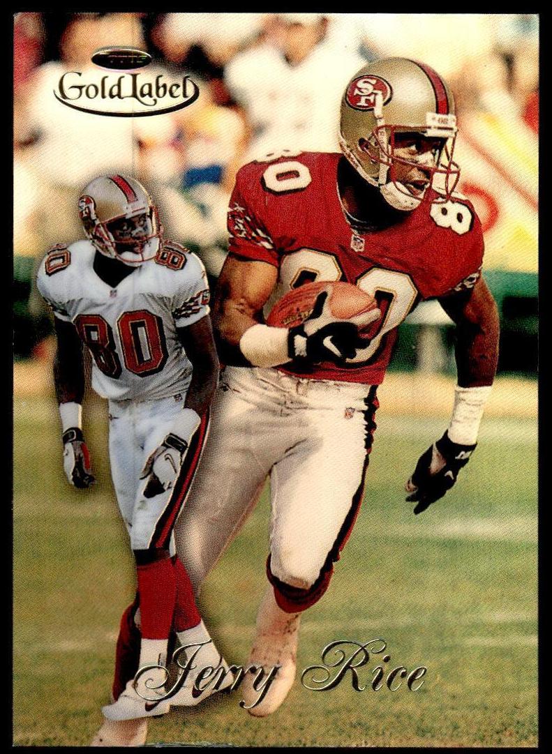 1998 Topps Gold Label Football Jerry Rice #45 PSA 9