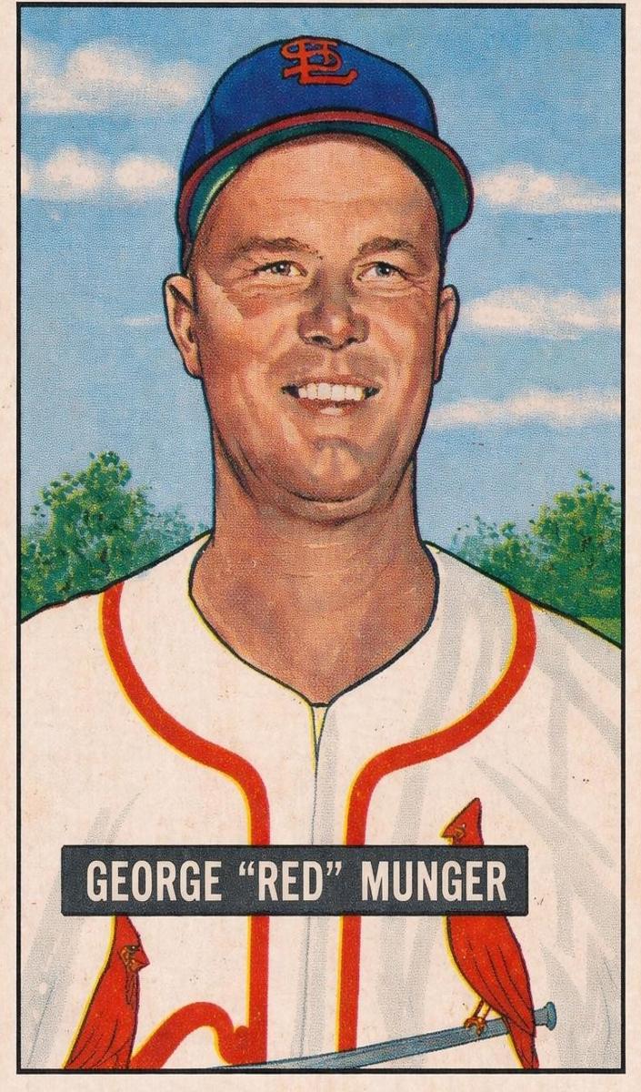 1951 Bowman Baseball George Munger #11 PSA 5.5