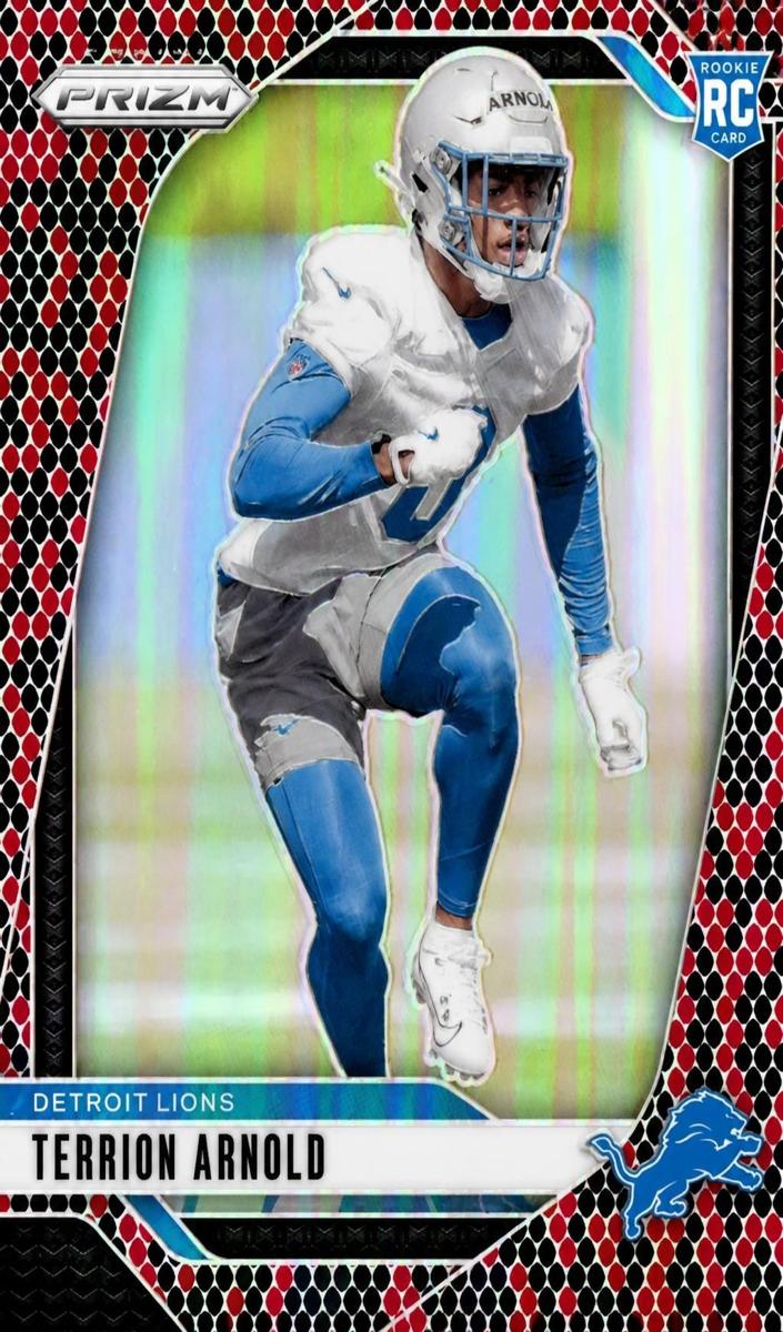 2024 Panini Prizm Football Snakeskin Terrion Arnold #389 PSA 9