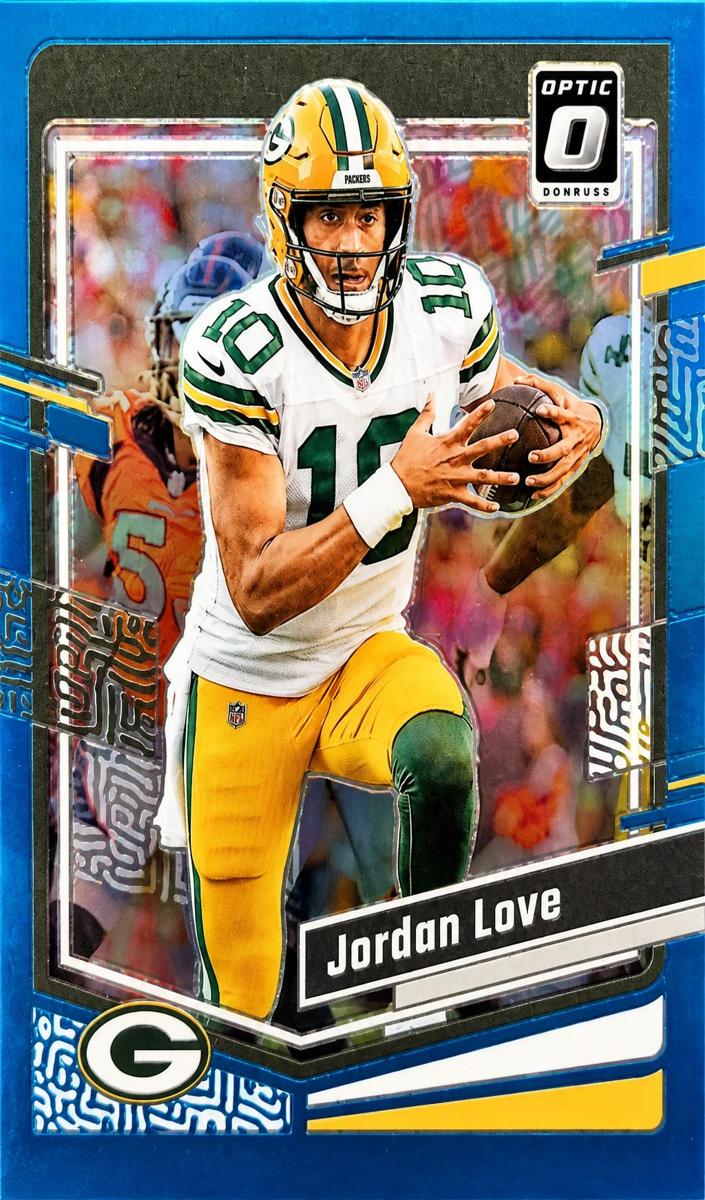 2023 Donruss Optic Football Aqua Jordan Love #68