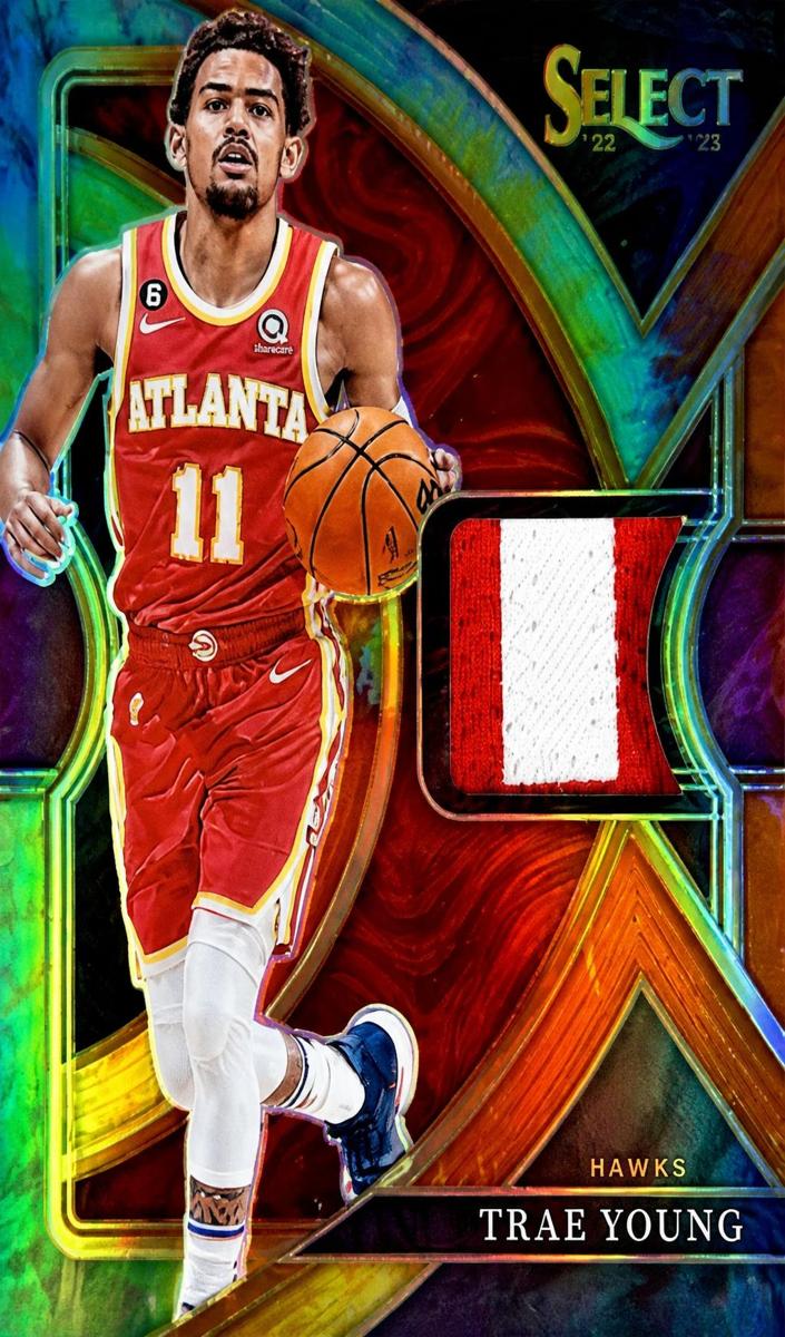 2022 Panini Select Basketball Tie-Dye Trae Young #SS-TY PSA 9