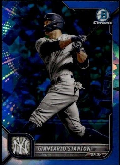 2022 Bowman Chrome Sapphire Baseball Giancarlo Stanton #85