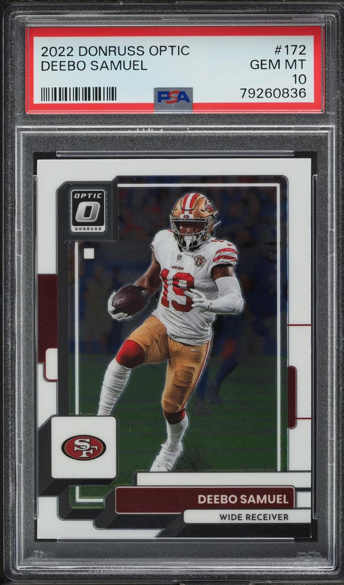 2022 Donruss Optic Football Deebo Samuel #172 PSA 9