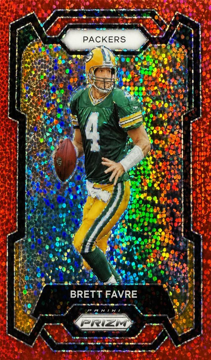 2023 Panini Prizm Football Red Sparkle Brett Favre #112 PSA 10