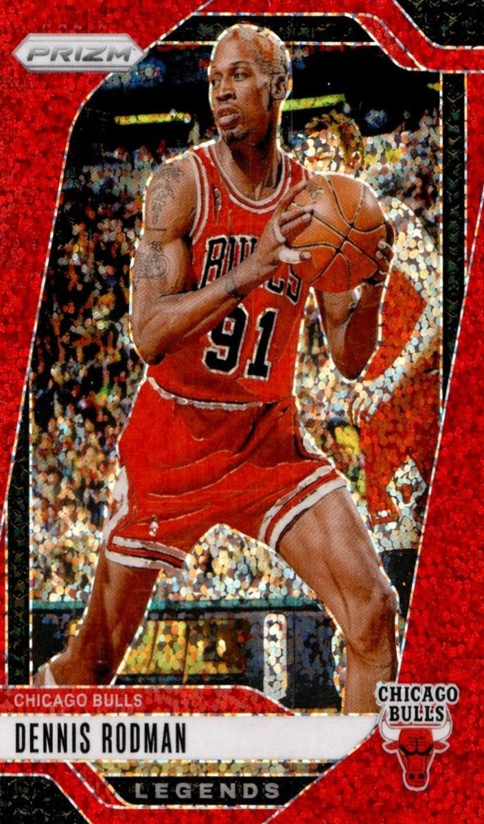 2024 Panini Prizm Basketball Red Sparkle Dennis Rodman #277 PSA 10