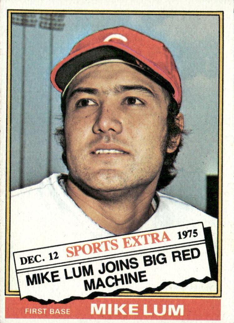 1976 Topps Traded Baseball Mike Lum #208T PSA 9