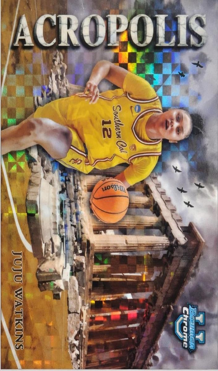 2024 Bowman Chrome University Basketball X-Fractor Juju Watkins #A-8