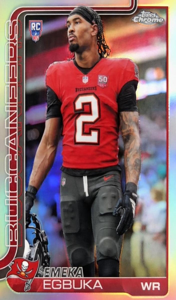 2025 Topps Chrome Football Emeka Egbuka #312