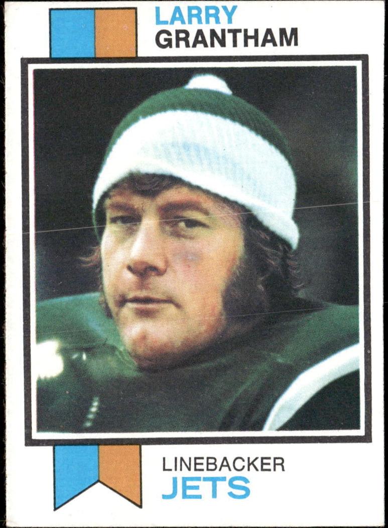 1973 Topps Football Larry Grantham #74 PSA 8