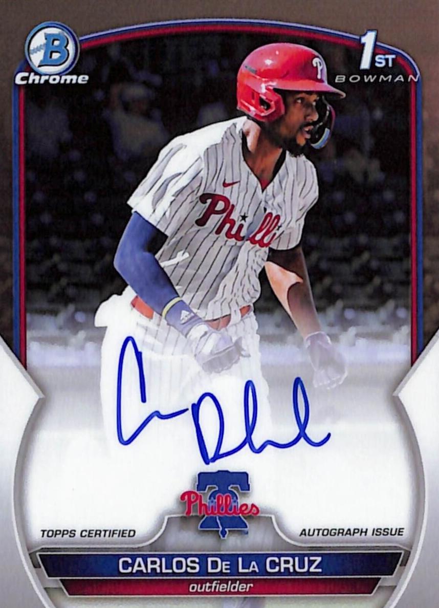 2023 Bowman Chrome Baseball Carlos De La Cruz #CPA-CDC
