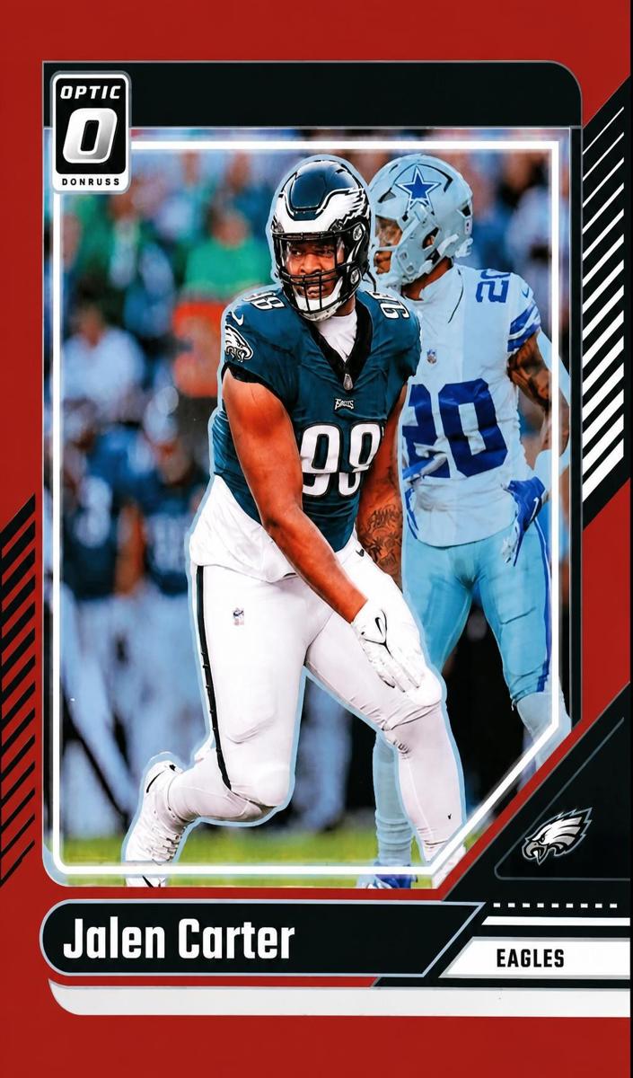 2024 Donruss Optic Football Red Jalen Carter #163