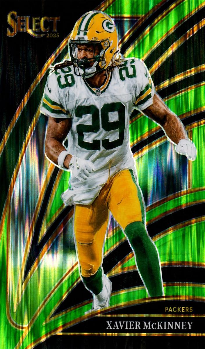 2025 Panini Select Football Neon Green Shock Xavier McKinney #266