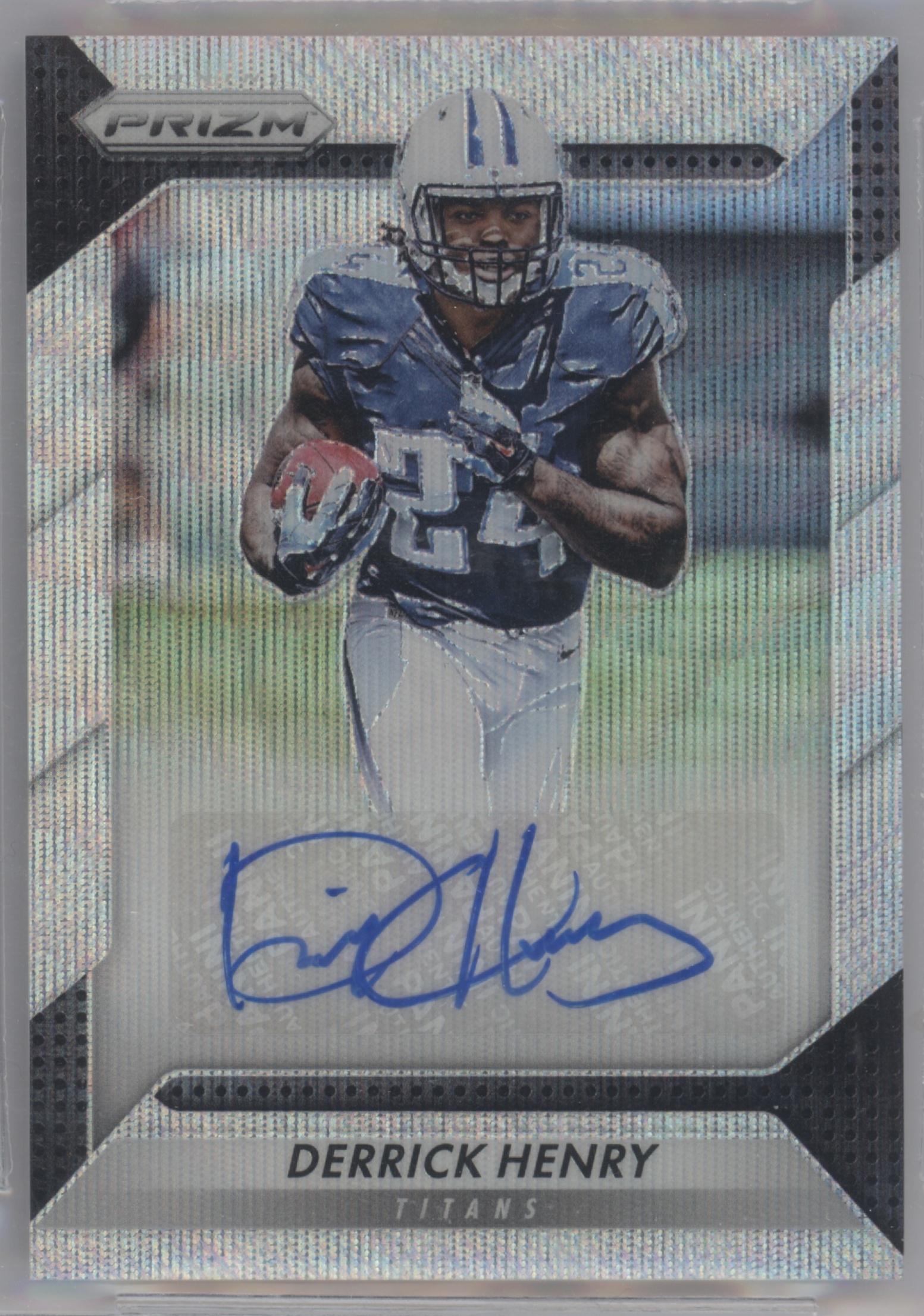 2016 Panini Prizm Football Blue Wave Derrick Henry #RA-DHR PSA 10