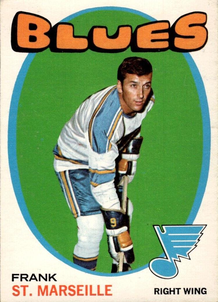 1971 O-Pee-Chee Hockey Frank St. Marseille #38 PSA 8