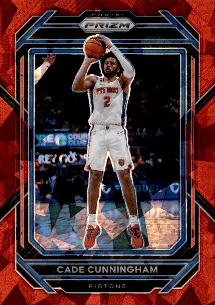 2022 Panini Prizm Basketball Red Ice Cade Cunningham #89