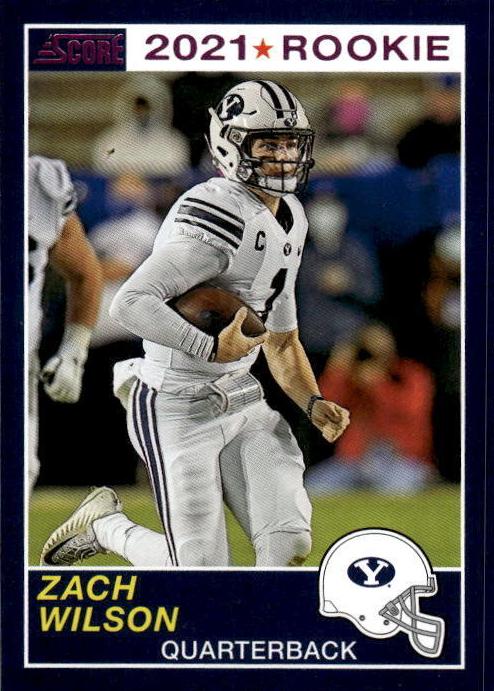 2021 Panini Chronicles Draft Picks Football Pink Zach Wilson #61
