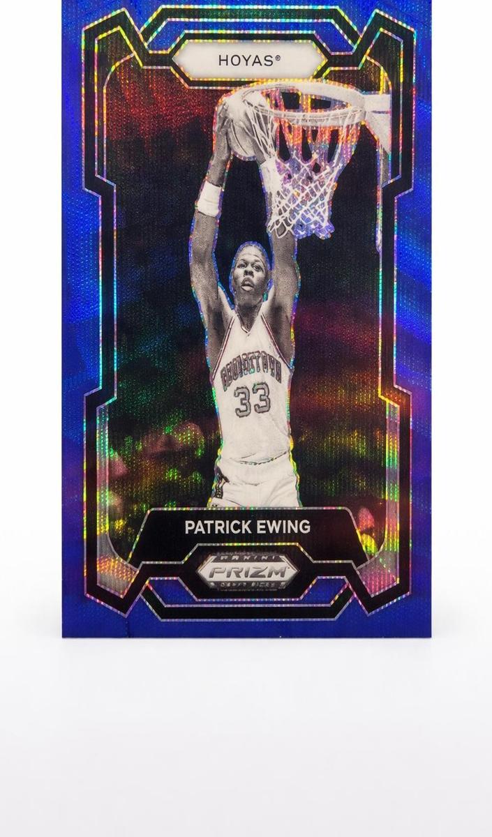 2024 Panini Prizm Draft Picks Basketball Blue Wave Patrick Ewing #20 PSA 10