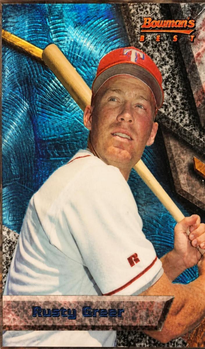 1994 Bowman's Best Baseball Blue Rusty Greer #B90
