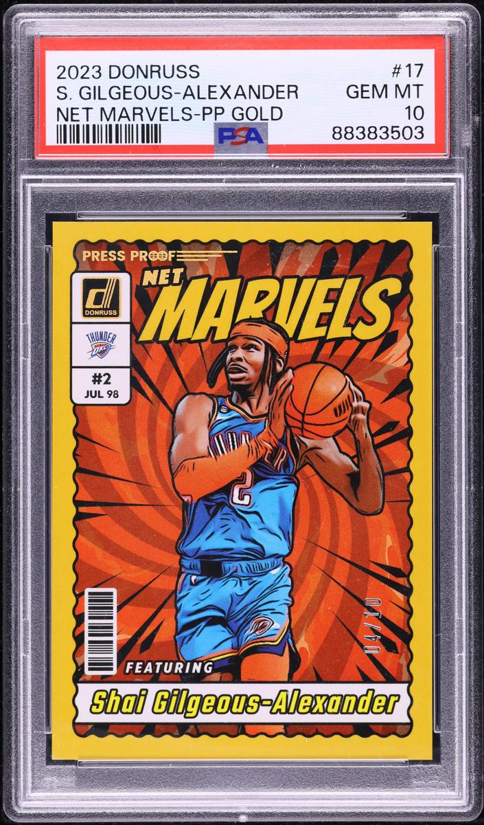 2023 Panini Donruss Basketball Press Proof Gold Shai Gilgeous-Alexander #17