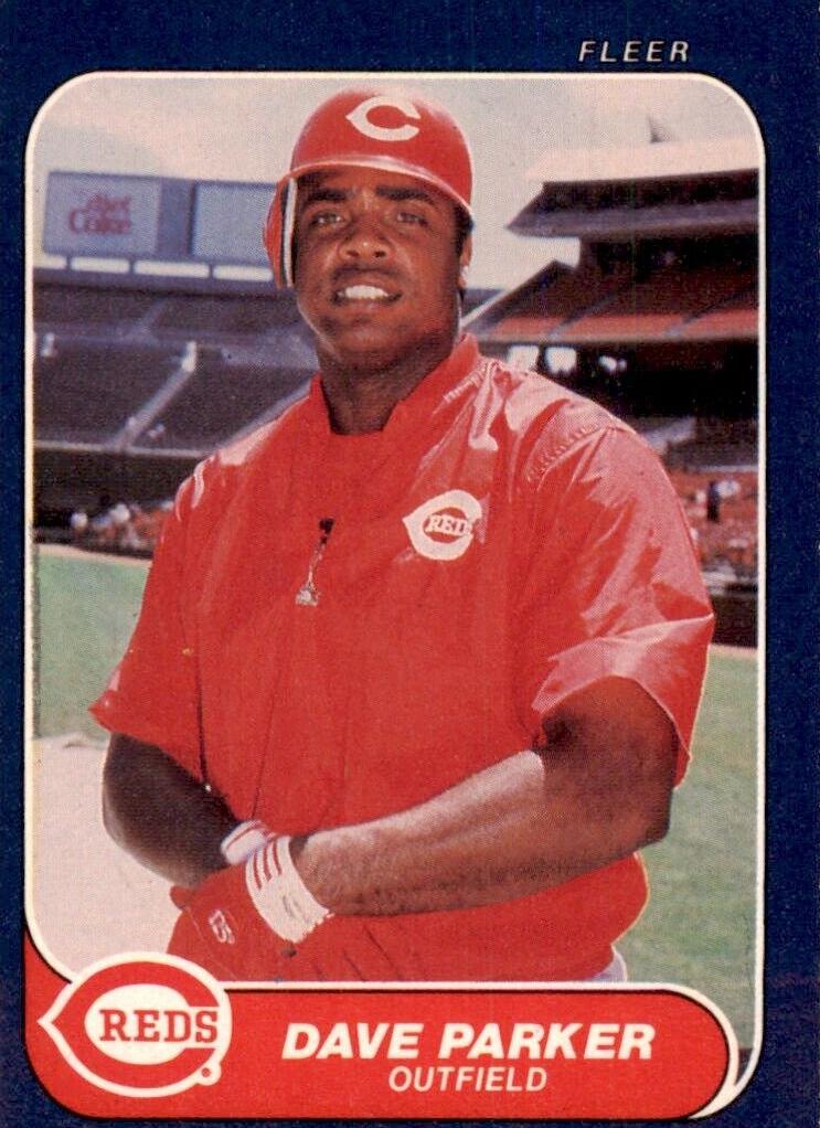 1986 Fleer Baseball Dave Parker #184