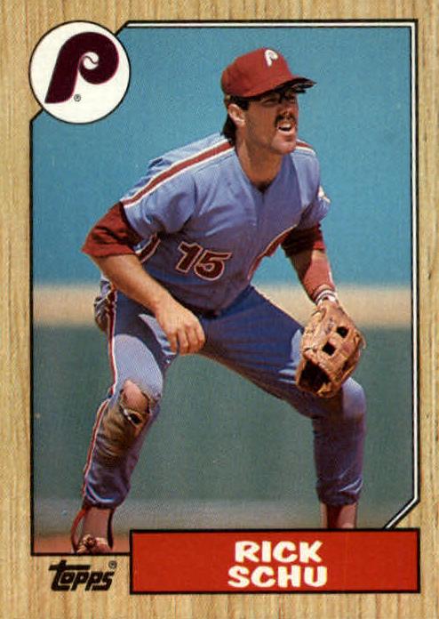 1987 Topps Baseball Rick Schu #209 PSA 7.5