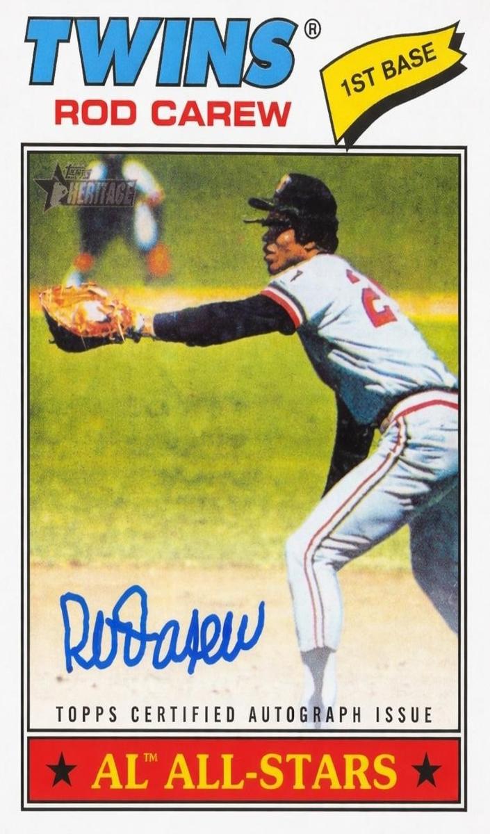 2026 Topps Heritage Baseball Rod Carew #ROA-RC