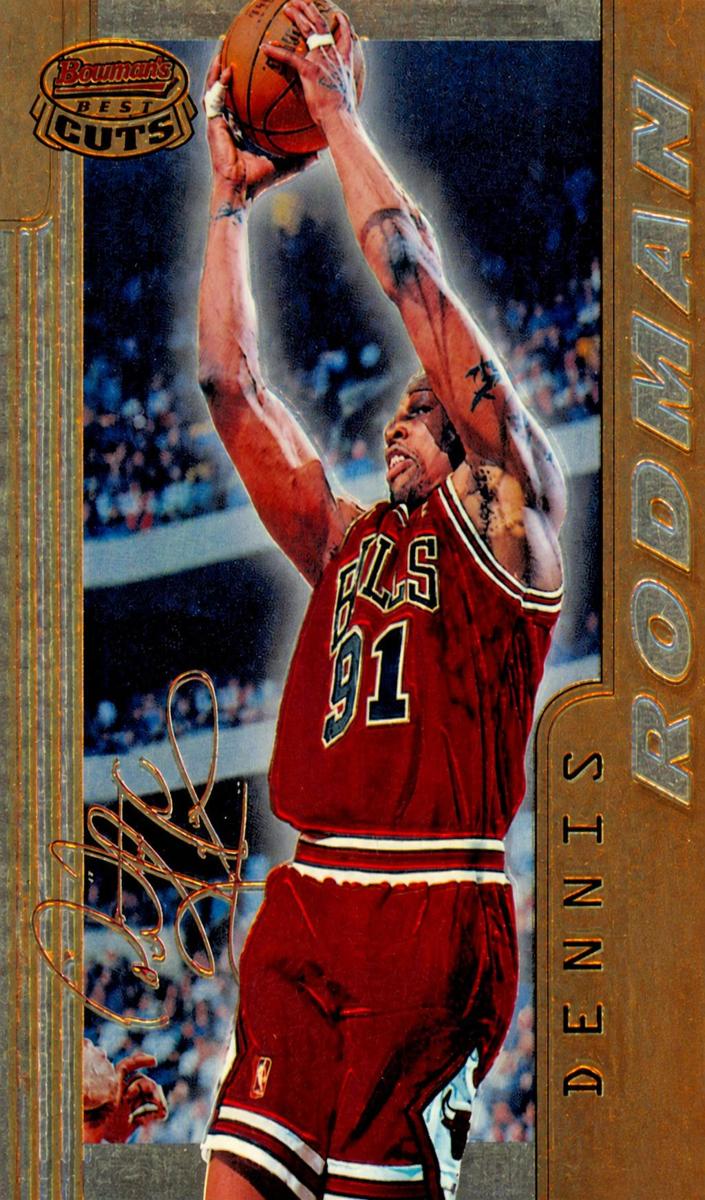 1996 Bowman's Best Basketball Dennis Rodman #BC17 PSA 9