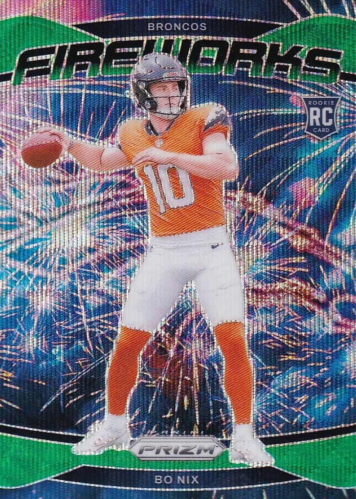2024 Panini Prizm Football Green Wave Bo Nix #23 PSA 10