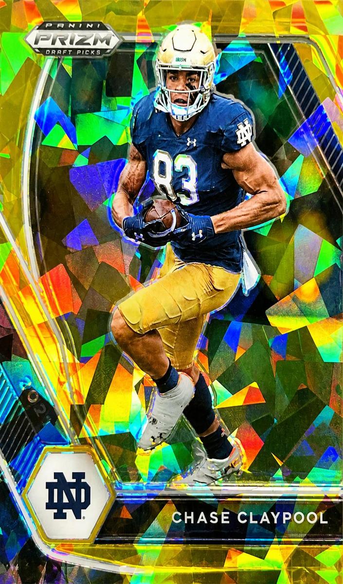 2021 Panini Prizm Draft Picks Football Gold Ice Prizm Chase Claypool #54
