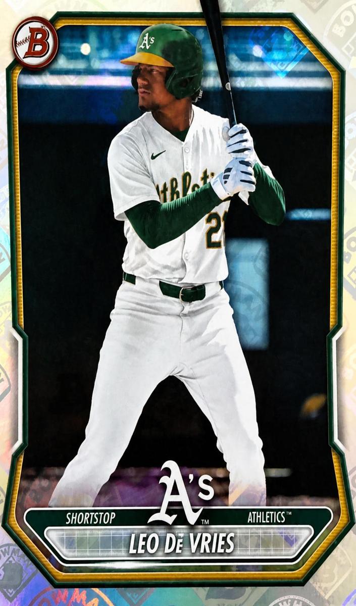 2026 Bowman Baseball Bowman Logo Pattern Leo De Vries #BP-63