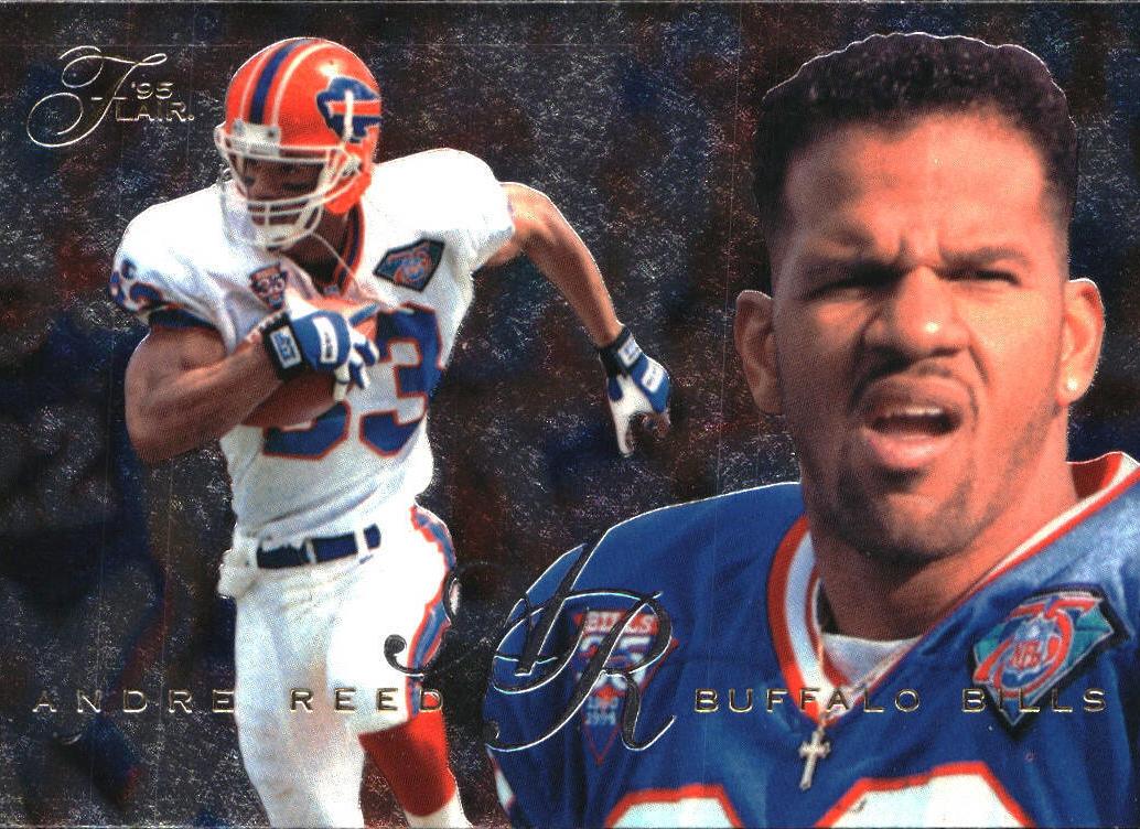 1995 Flair Football Andre Reed #20