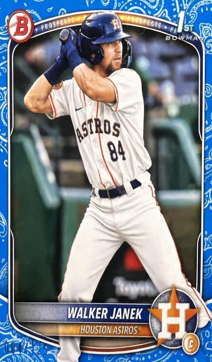2025 Bowman Baseball Blue Pattern Walker Janek #BP-15
