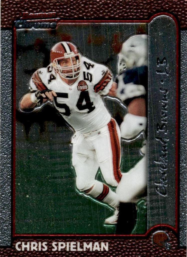 1999 Bowman Chrome Football Chris Spielman #13
