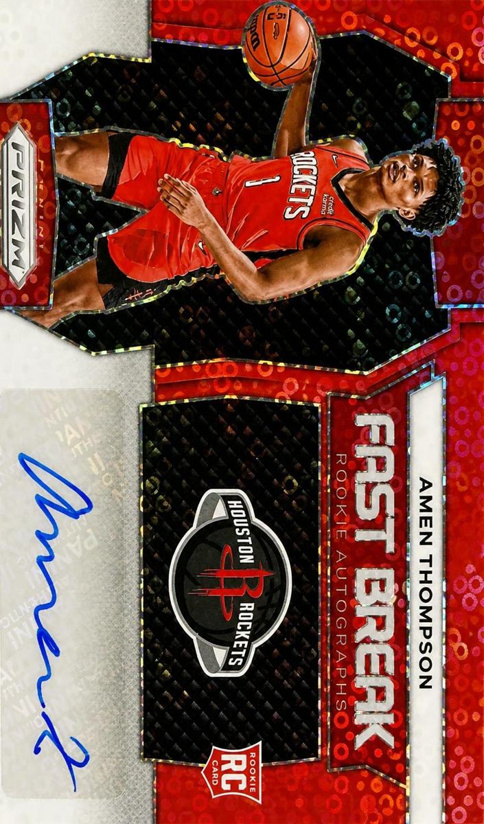 2023 Panini Prizm Basketball Red Amen Thompson #FBR-AMN PSA 9