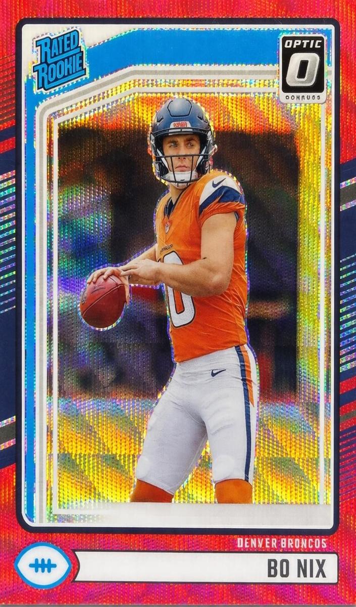 2024 Panini Donruss Football Red Wave Bo Nix #369 PSA 10